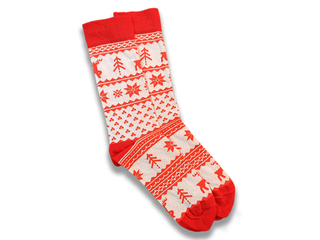 Bedrukte sokken kerst